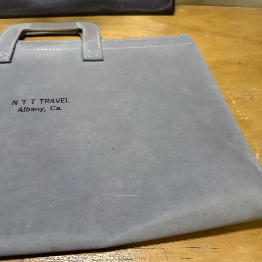 Vintage Attaché Travel Document Carriers 17” X 12” Lot Of 2